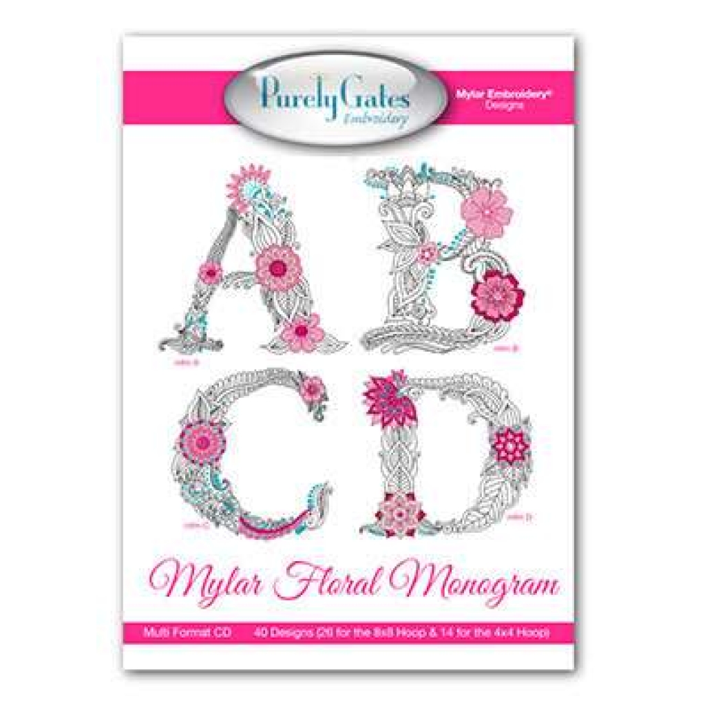 Mylar Floral Monogram