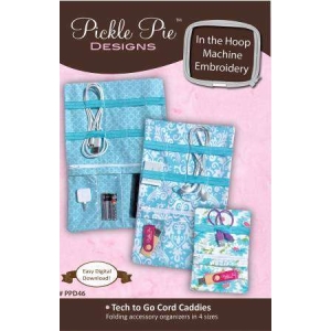 Tech to Go Cord Caddies Embroidery