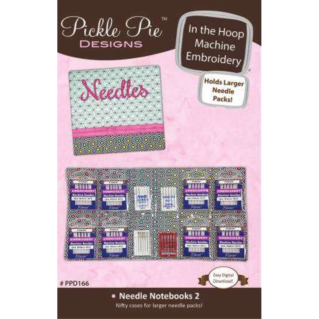 Needle Notebooks 2 In-the-Hoop Machine Embroidery