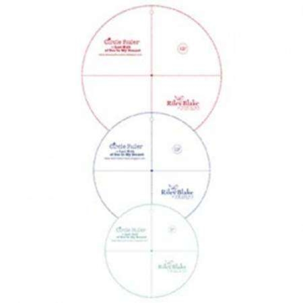 Lori Holt Circle Ruler Set 8in , 10in And 12in Sizes