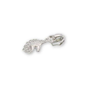 Four 5 Unicorn Zipper Pulls Nickel