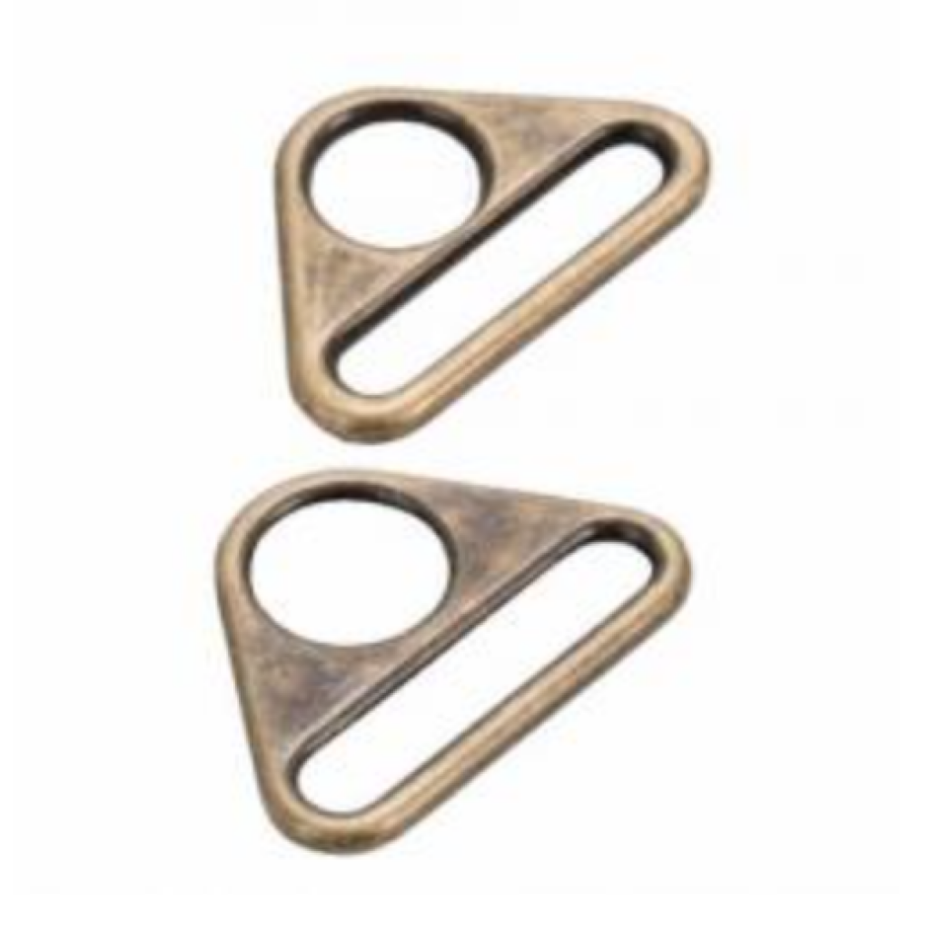 Triangle Ring Flat 1-1/2in Antique Brass Set of Two, Byannie