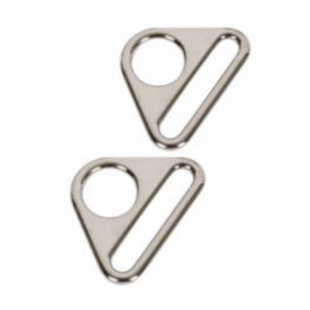 Triangle Ring Flat 1-1/2in Nickel Set of Two, ByAnnie