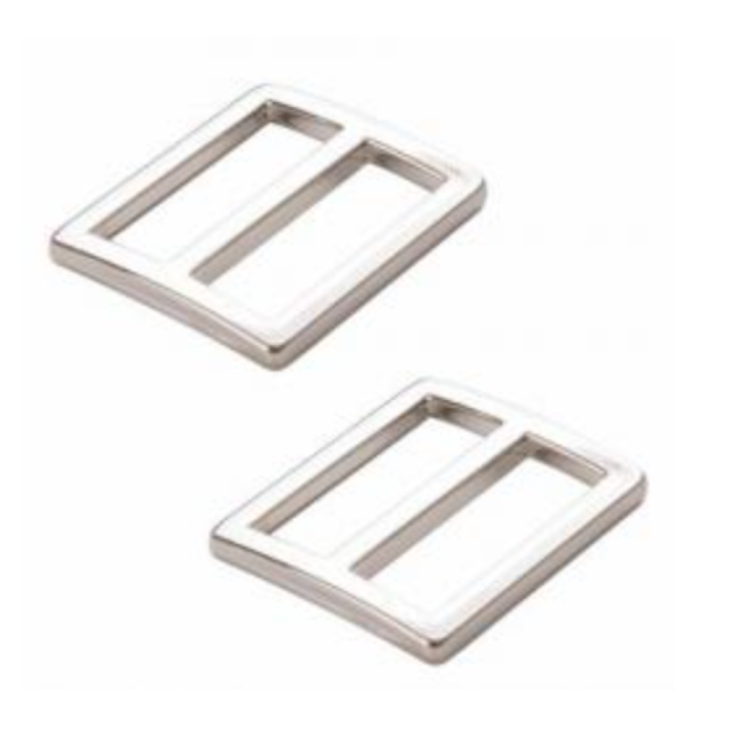 Slider Flat Widemouth 1in Nickel Set of Two, ByAnnie