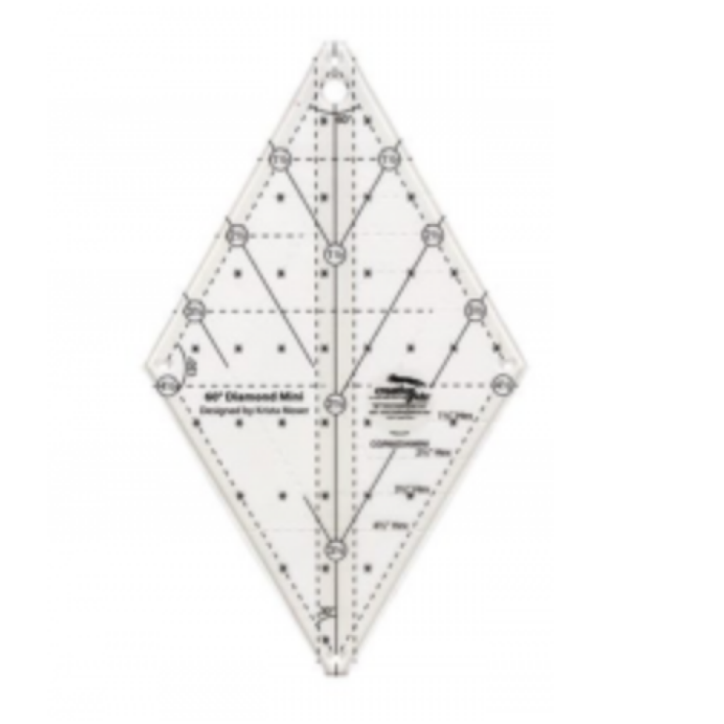 60 Degree Mini Diamond linjal, Fra Krista Moser