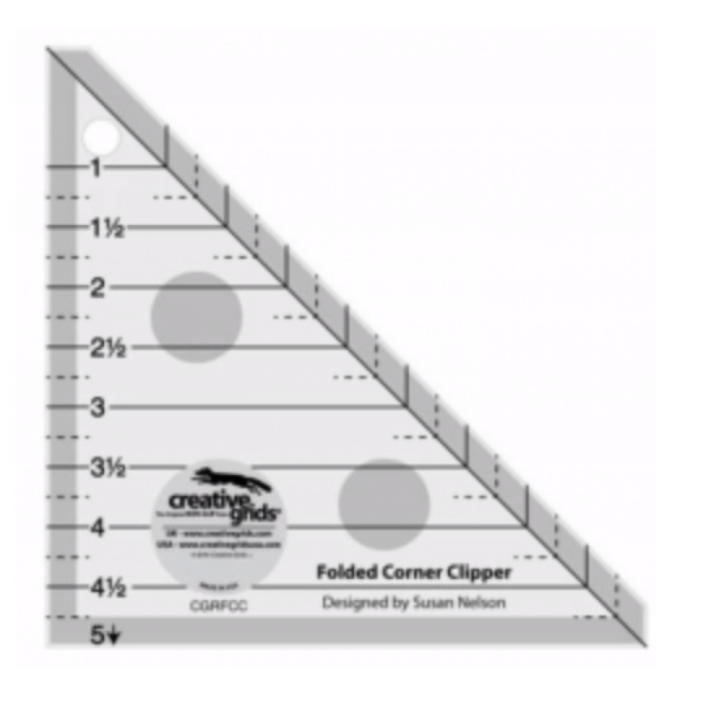 Folded Corner Clipper, Linjal fra Creative Grids