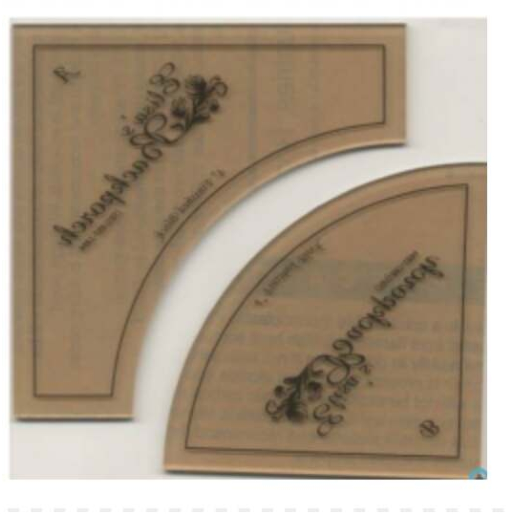 4in Drunkard's Path Acrylic Template, Fra Back Porch Design