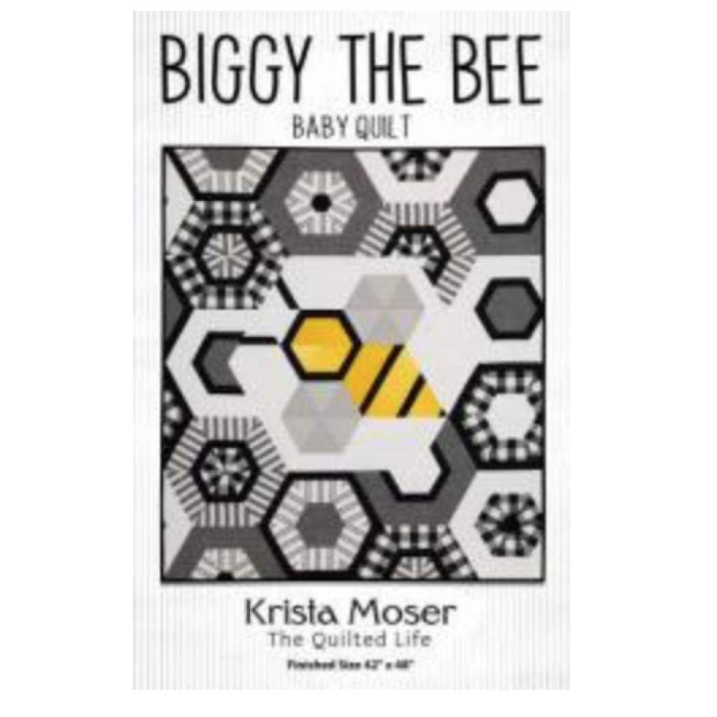 Biggy The Bee Baby Quilt, Mønster fra Krista Moser
