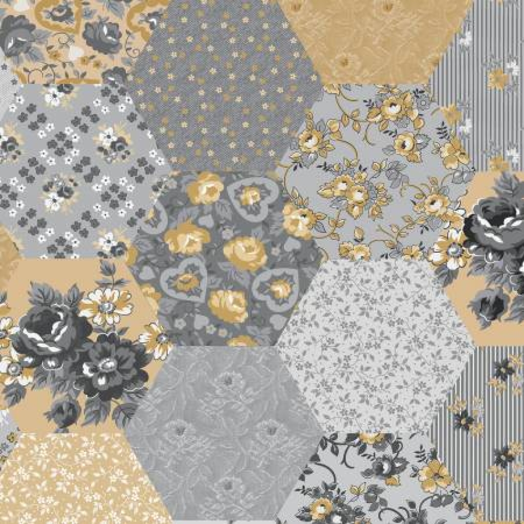 Delightful Patchwork 108in Wideback Gray