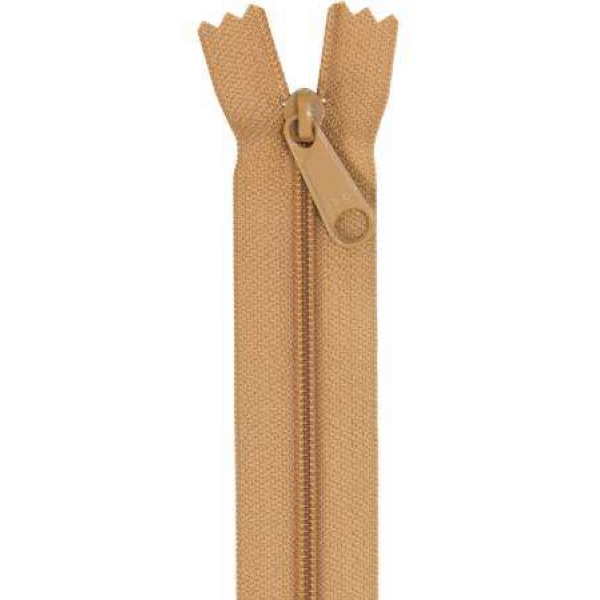 Handbag Zipper 24in Golden Brown