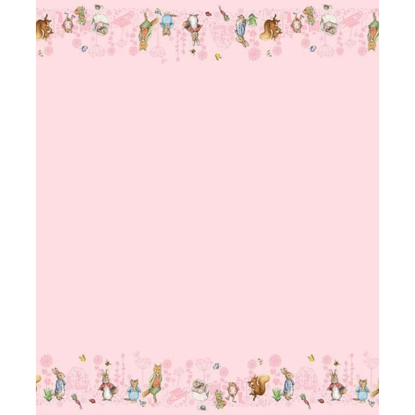 PETER RABBIT™ & FRIENDS BORDER PRINT PINK - Bilde 2