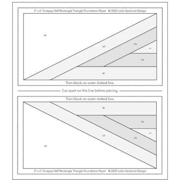 Scrappy Half-Rectangle Triangle Foundation Pad - Bilde 3