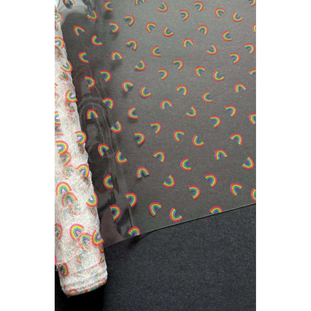 Rainbow Toss Clear TPU Vinyl
