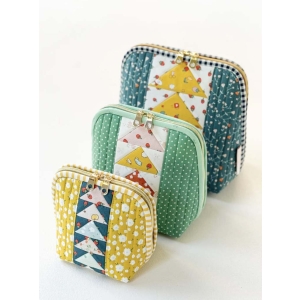 Flying Geese Pouch Trio