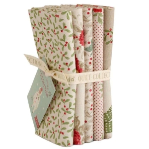 Tilda Merry Little Christmas FQ 5 PCS Cream