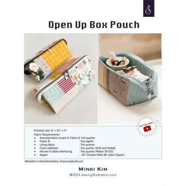OPEN UP BOX POUCH PATTERN