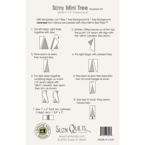 Skinny Mini Tree Template Set - Bilde 2
