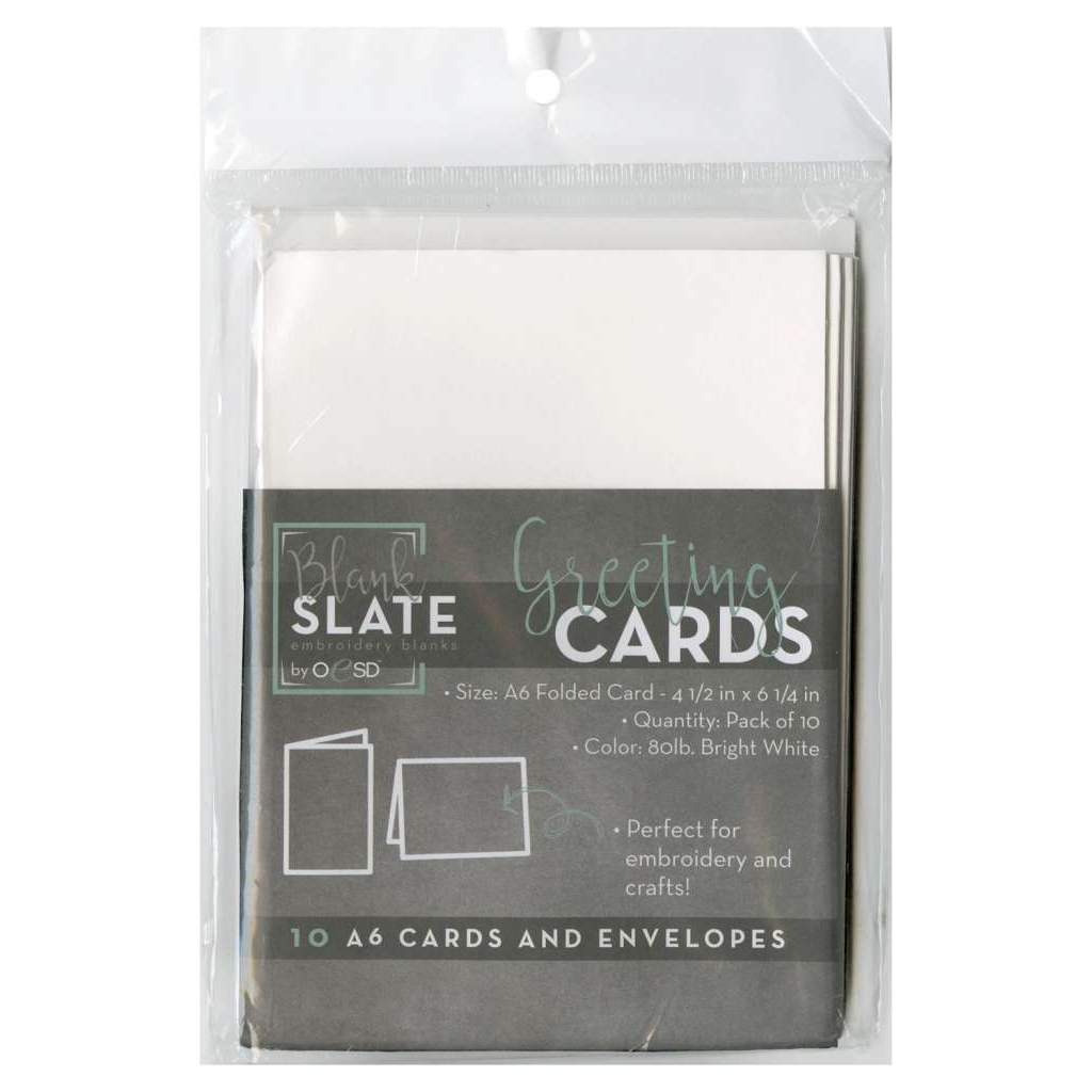 Blank Greeting Cards & Envelopes Size A6 10pk