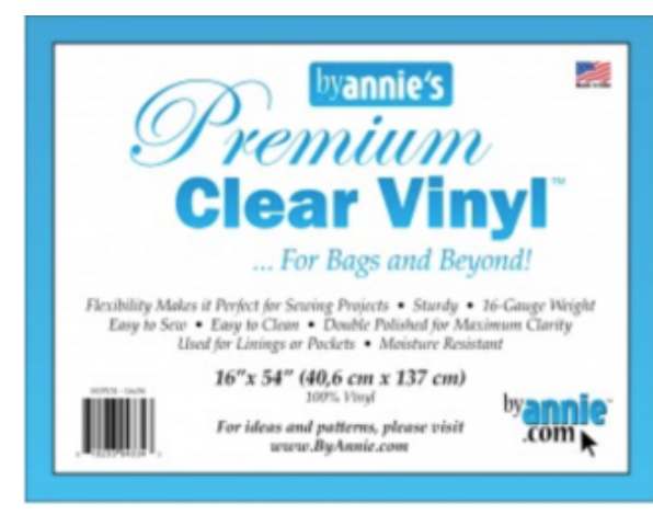 Vinyl, clear 16" x 54"